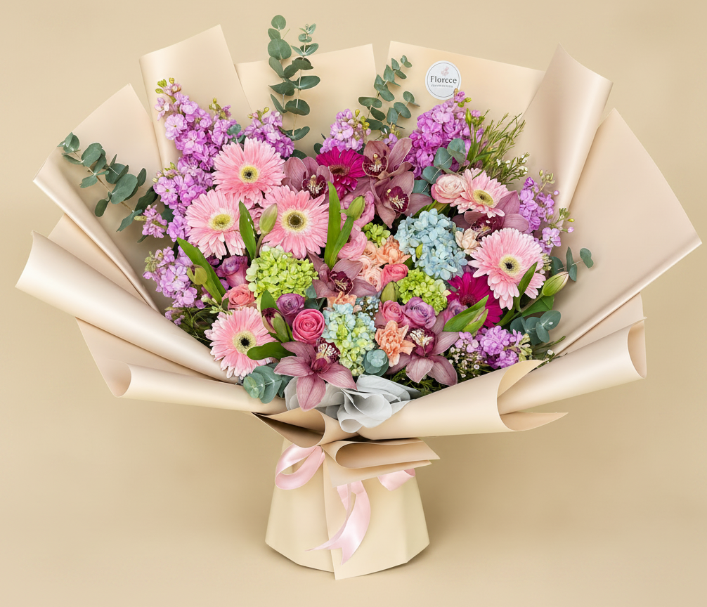 Orquídeas y tulipanes 🌸