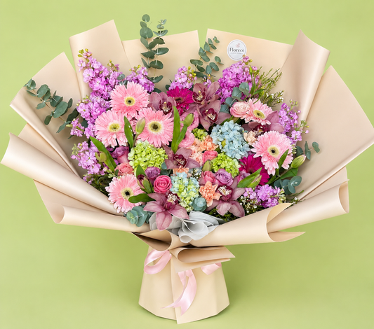 Orquídeas y tulipanes 🌸