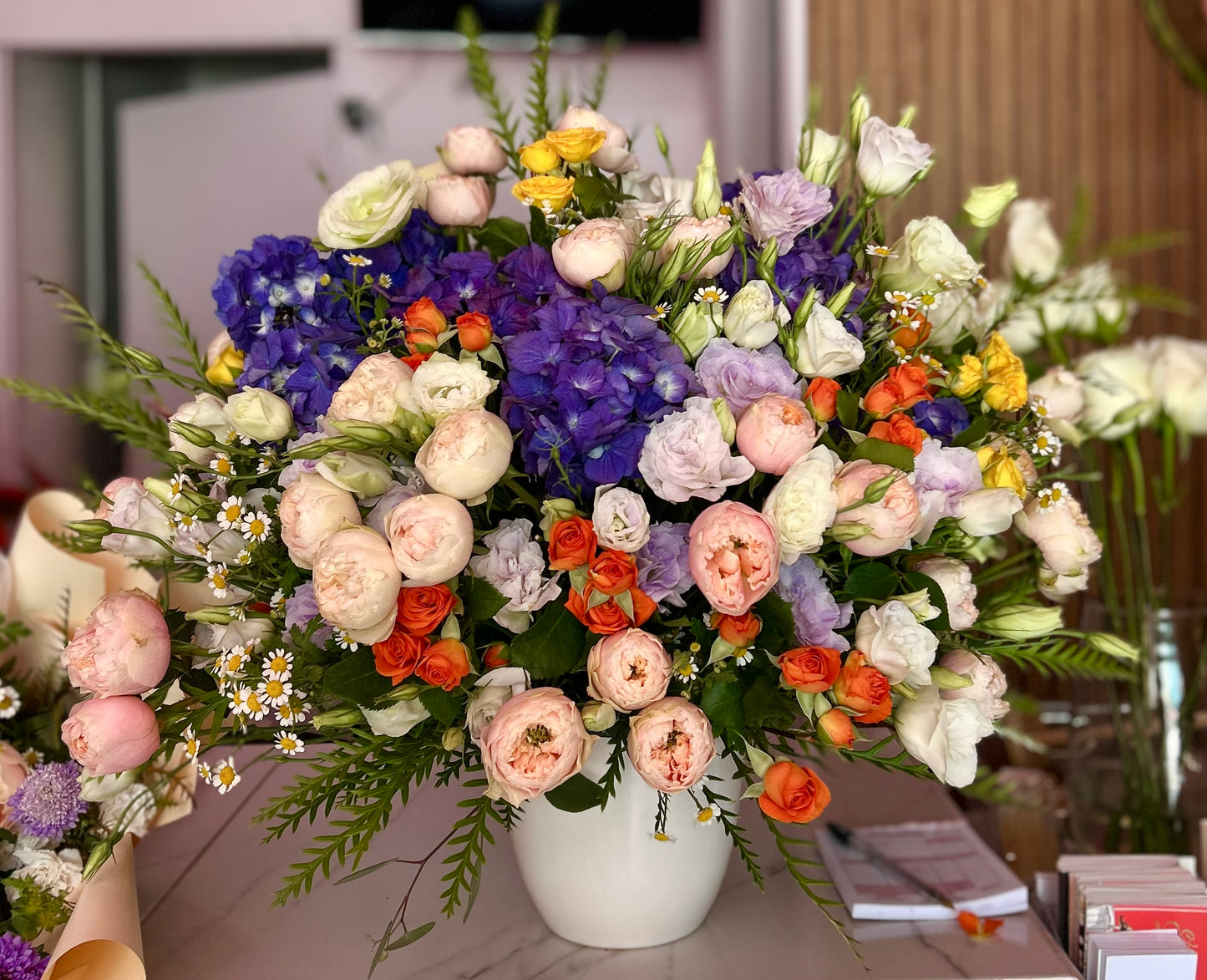 Arreglo Hortensia y rosa 💐