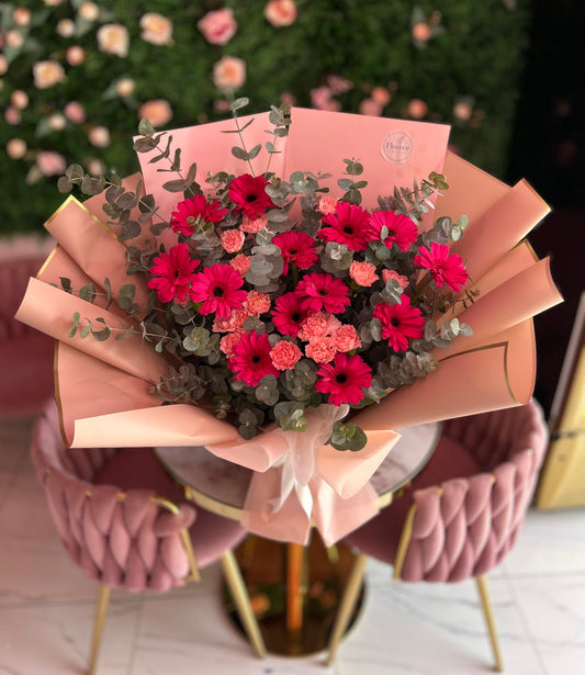 Gerberas y claveles